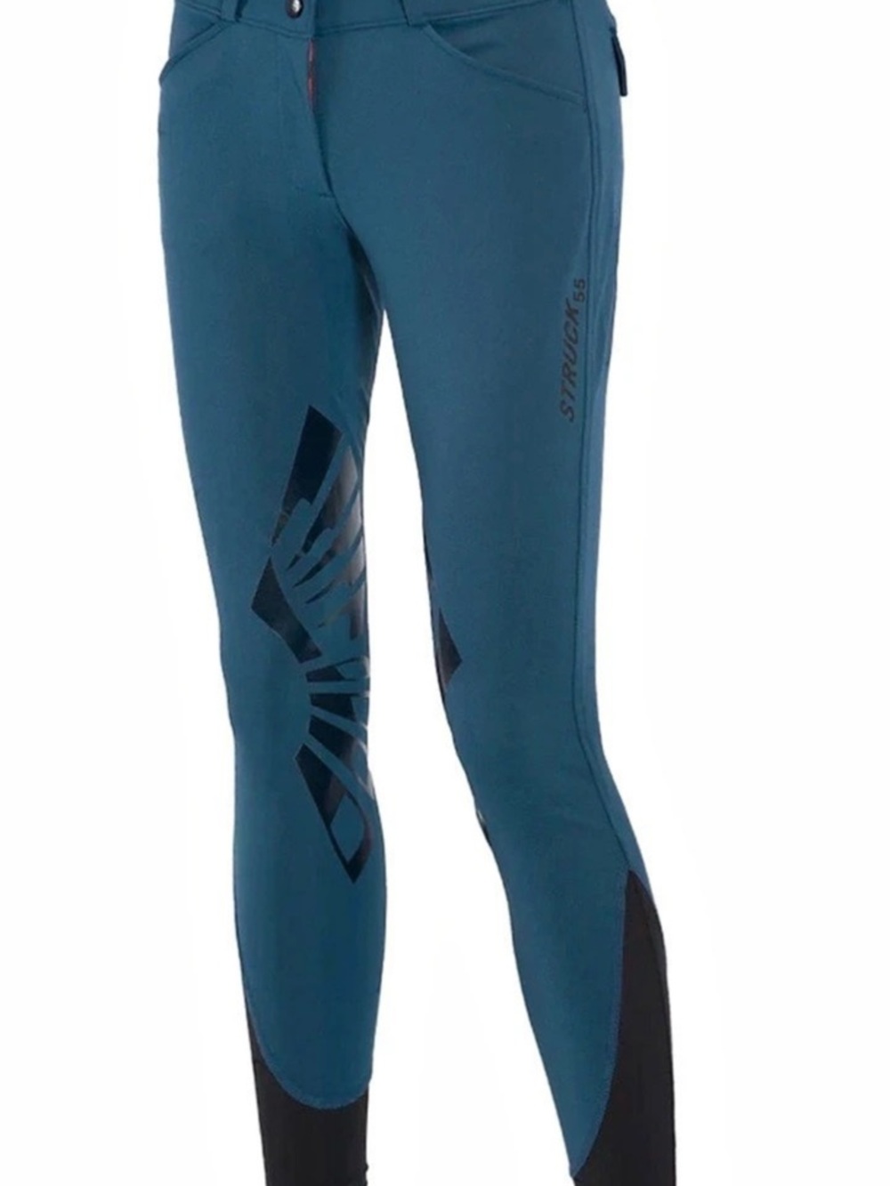 Woman's Struck 55 Series Knee Patch Breeches in Oasis. Size 28